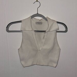 Babaton Collard Sculpt Knit Top